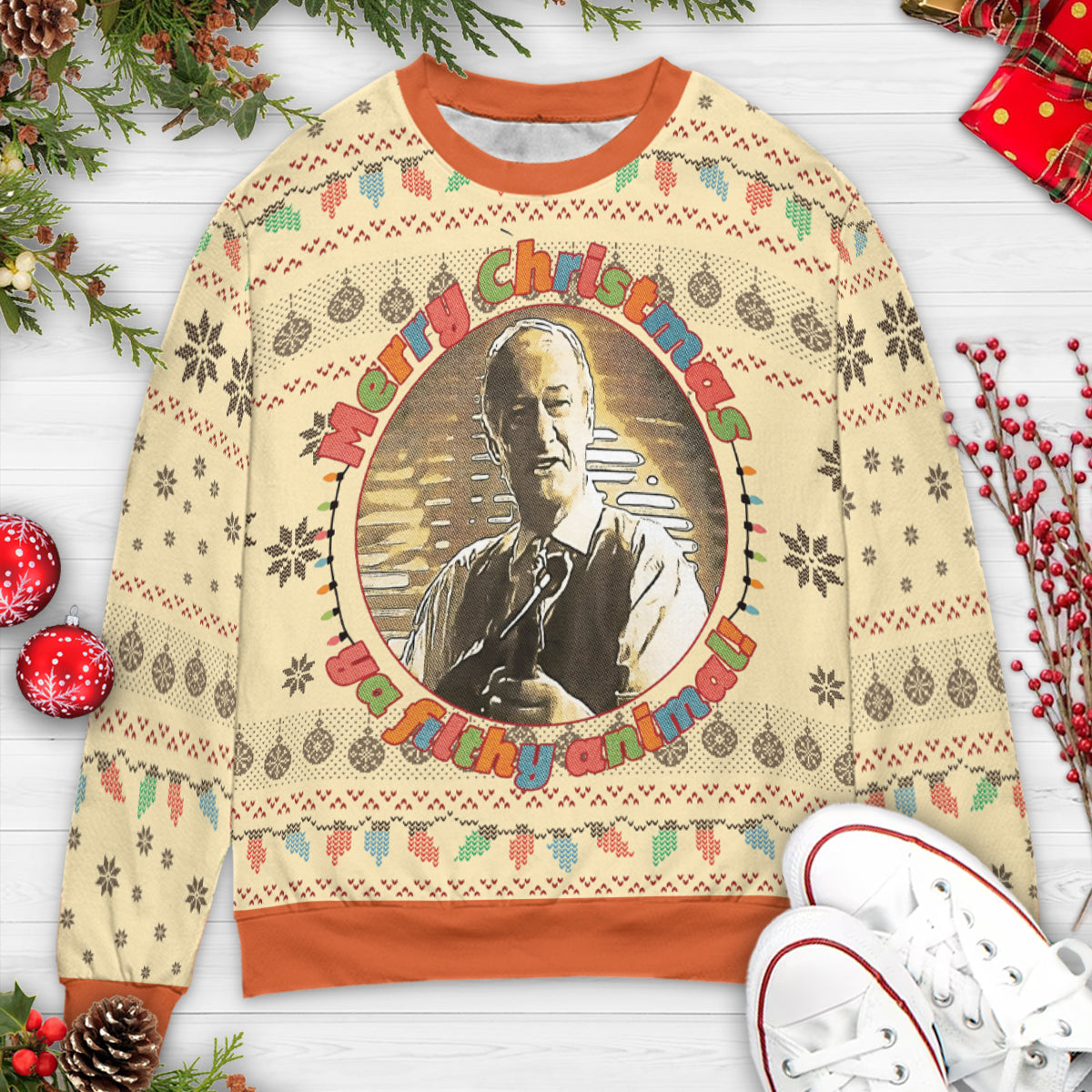 Ya Filthy Animal Home Alone Ugly Christmas Sweatshirt