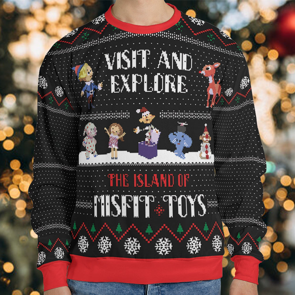 Island Of Misfit Toys Rudolph Ugly Christmas Sweatshirt