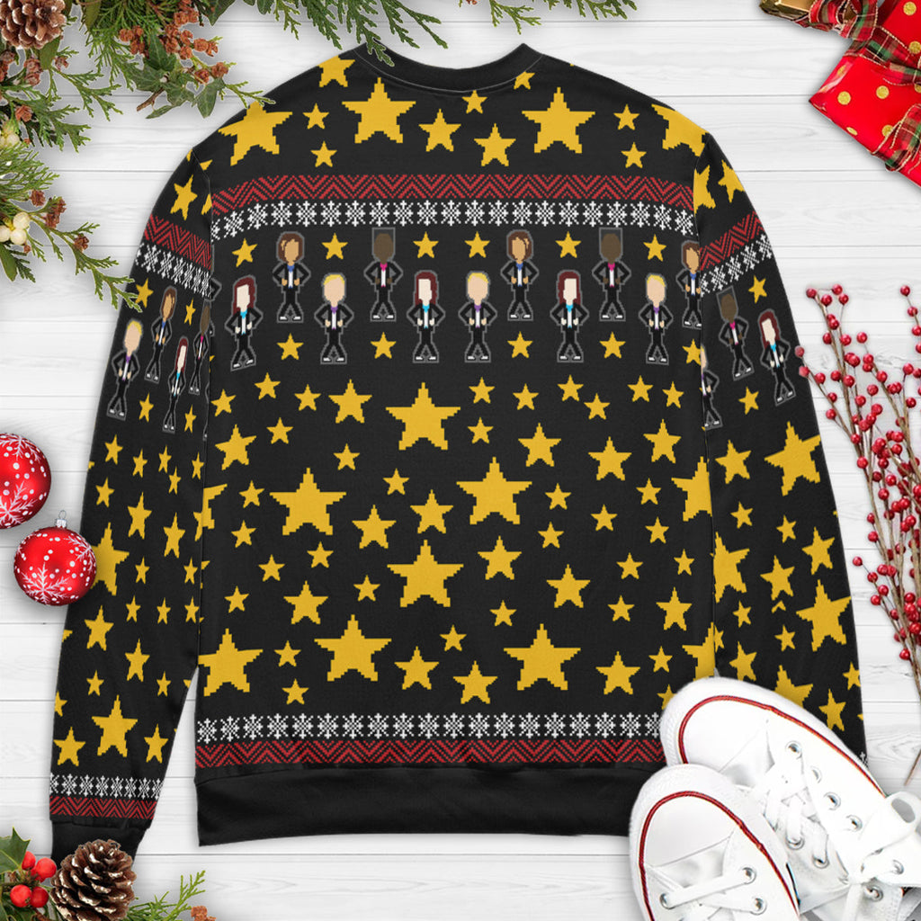 Rocky Horror Pixel Party Ugly Christmas Sweatshirt