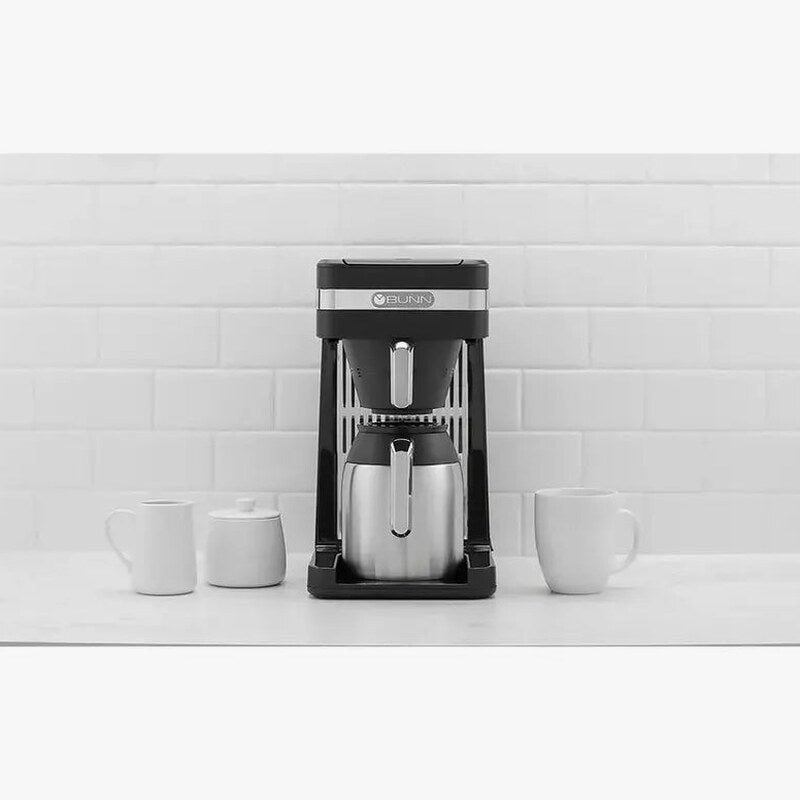 BUNN Speed Brew CSB3T 10-Cup Coffee Maker With Black And Silver Thermal Carafe - CSB3T