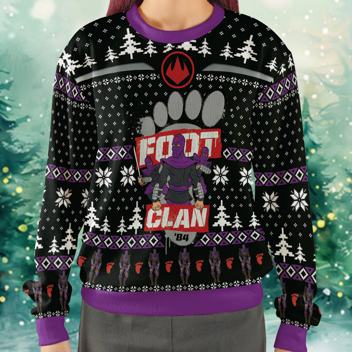 Ninja Squad Ugly Christmas Sweatshirt