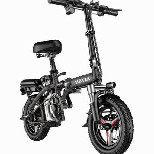 Folding Electric Bike 250W, 14 Inch, LCD Display, Removable Battery, Dual Disc Brake, Black