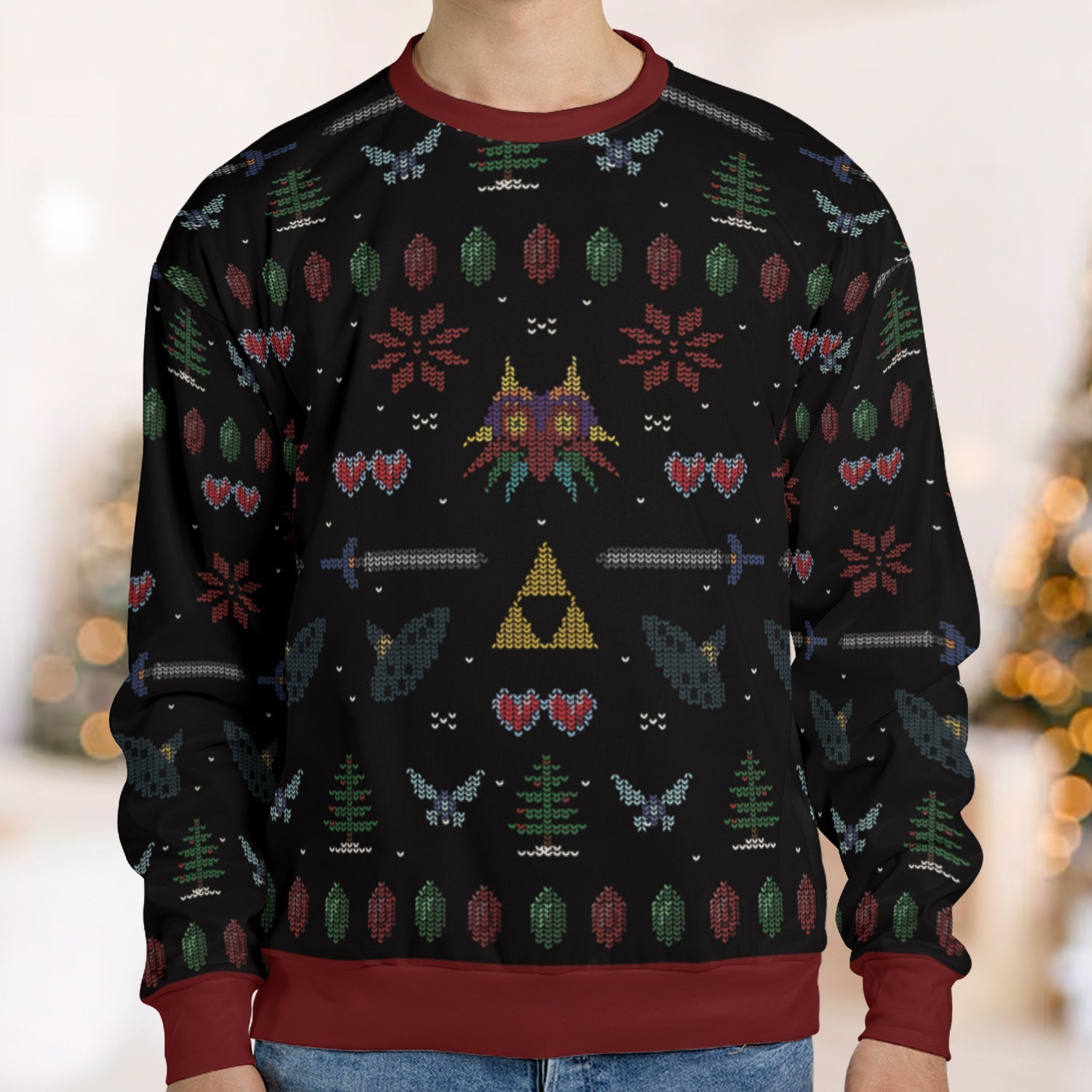 Straight Outta Kokiri Forest The Legend of Zelda Ugly Christmas Sweatshirt