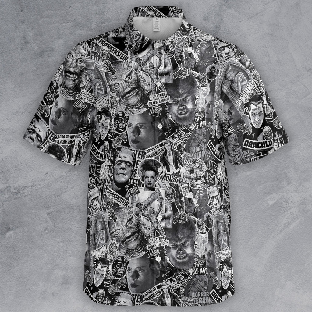 The Monsters Universal Classic Monsters Button Down Shirt