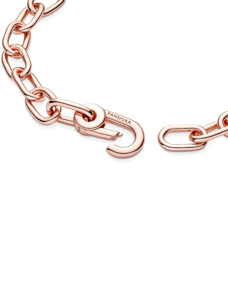 Rose Gold-Plated Small Link Chain Bracelet