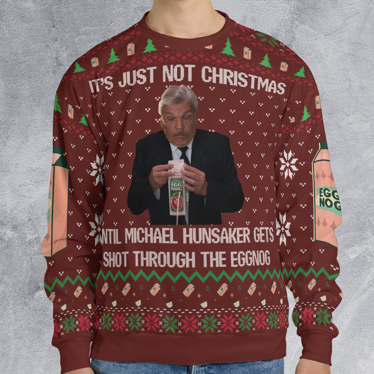 Michael Hunsaker Ugly Christmas Sweatshirt