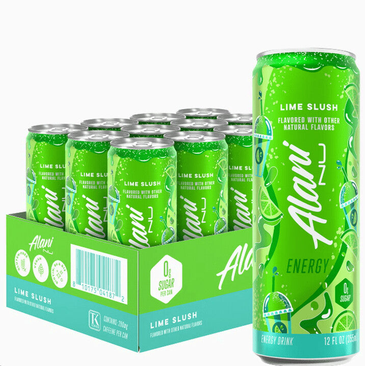 Lime Slush Energy Drink, 12 fl oz Cans - 12 Pack