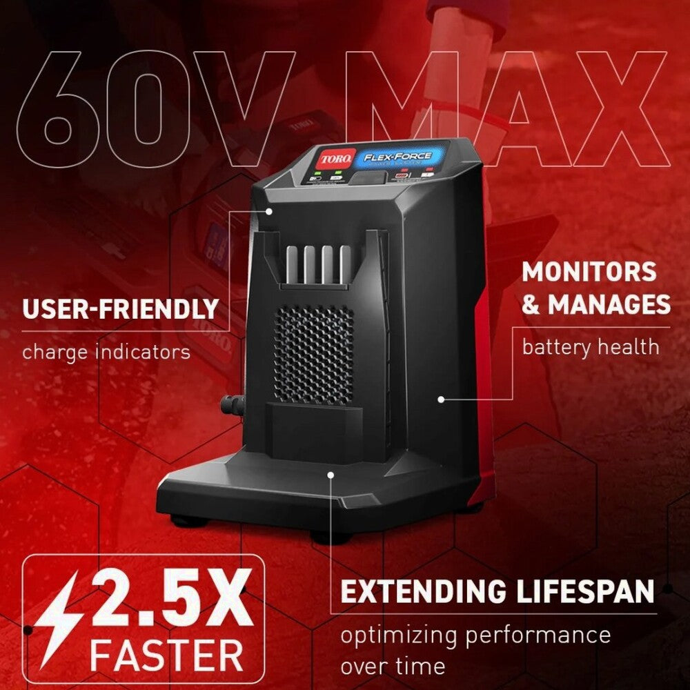 TORO Flex-Force Power System 60 Volt Max Lithium-Ion Battery Charger