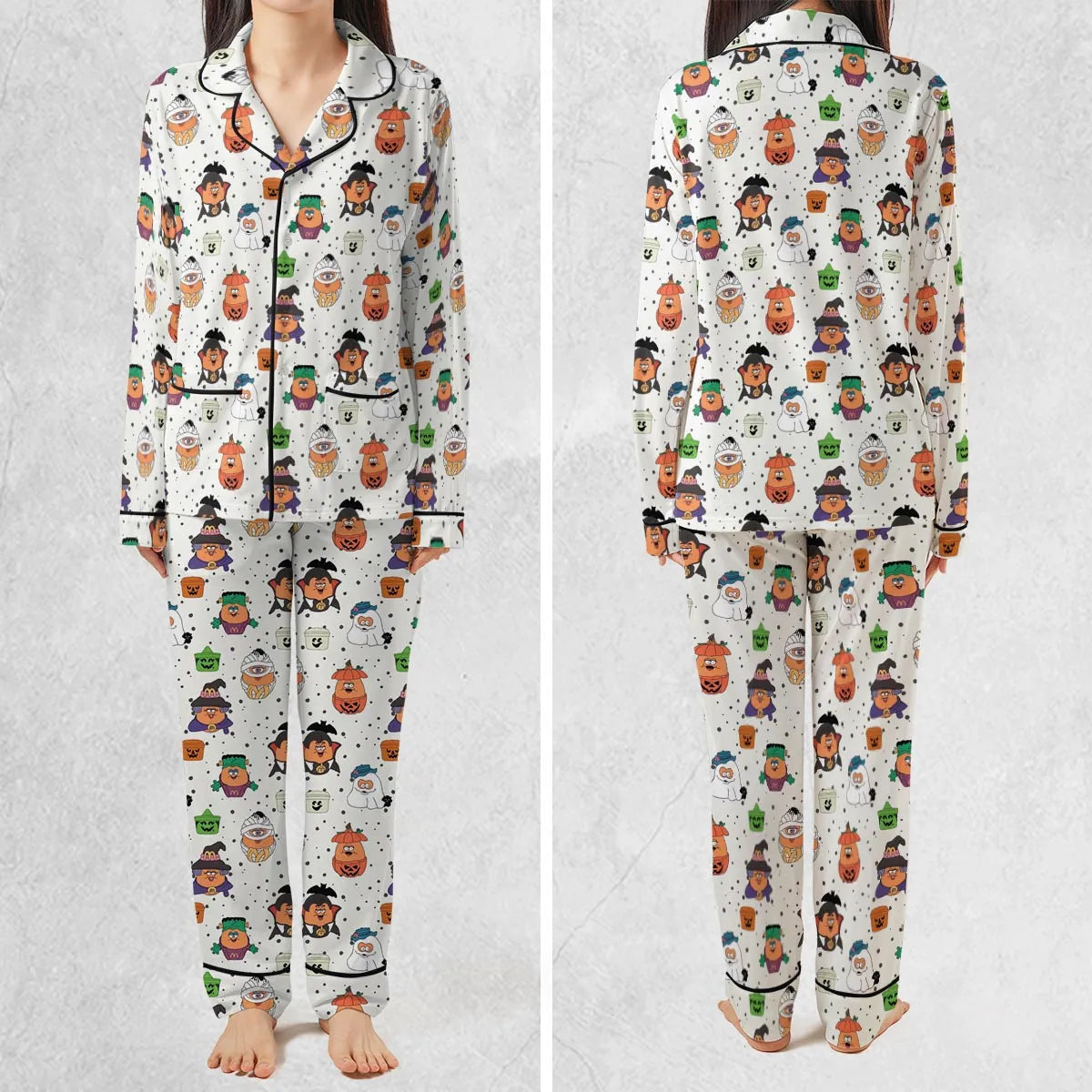 Memorable Friends McNugget Buddies Mcdonalds 1992 Pajamas Set