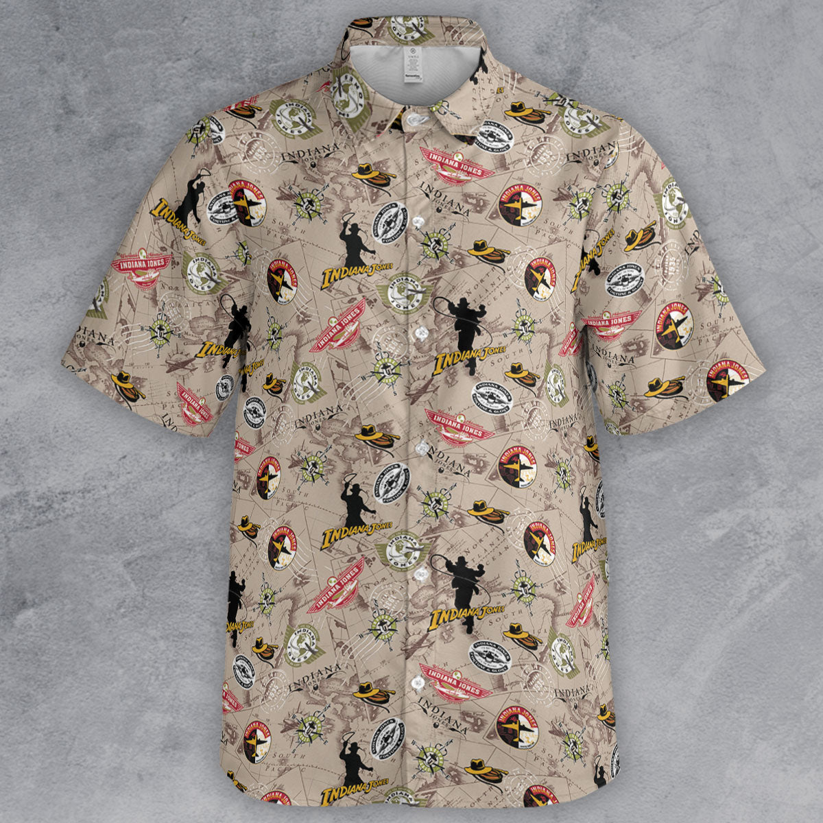 Indiana Jones Patterns Button Down Shirt