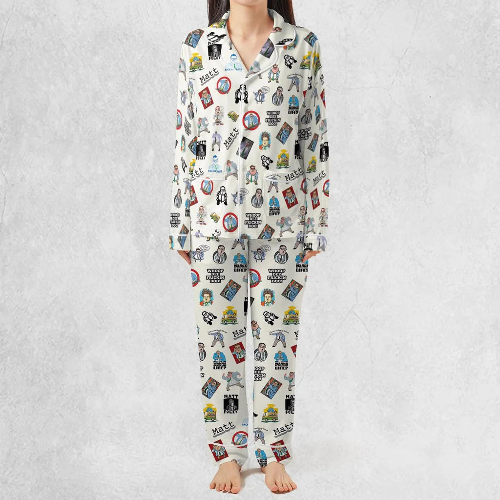 Chris Farley Matt Foley Motivational SNL Pajamas Set