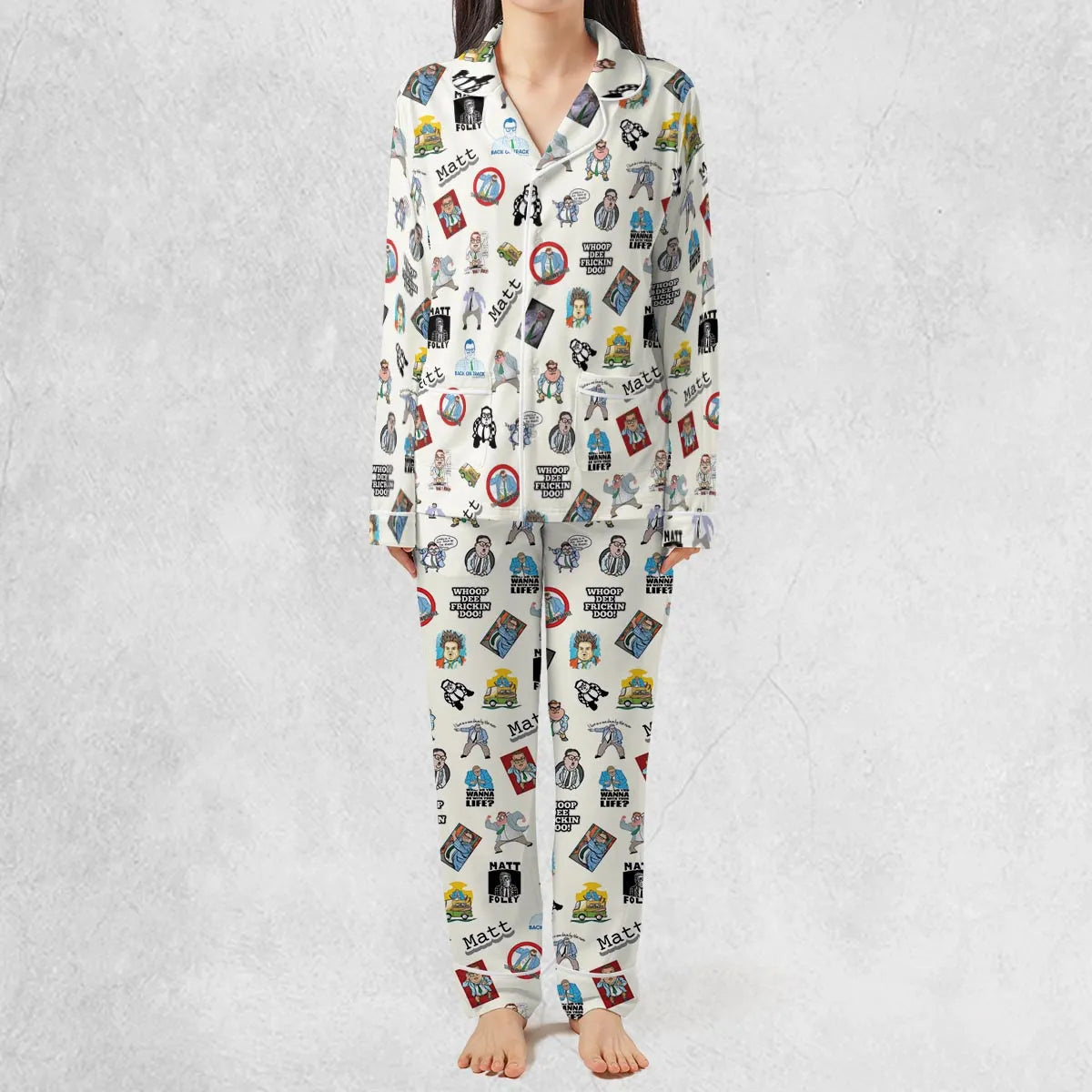 Chris Farley Matt Foley Motivational SNL Pajamas Set