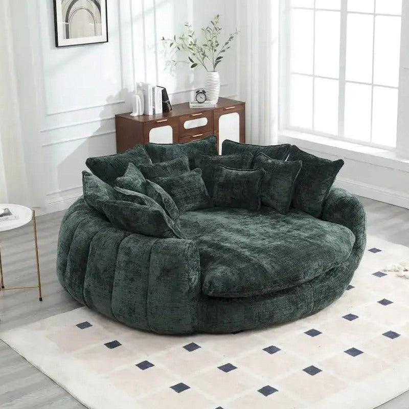 Oversized Double Loaf Sofa Bed With Supportive Armrests