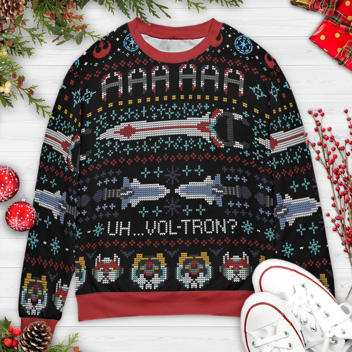 Voltron Holiday Ugly Christmas Sweatshirt