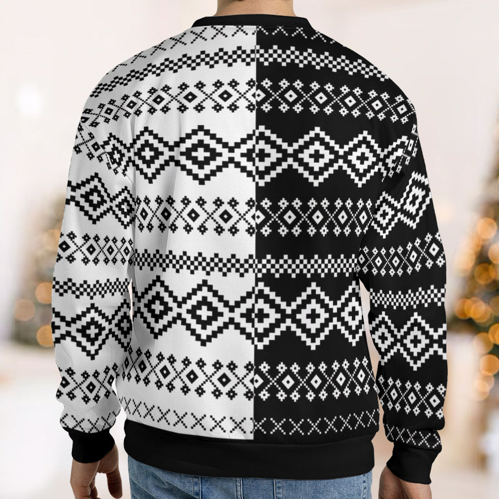 Sleigh Them All Terrifier Ugly Christmas Sweatshirt