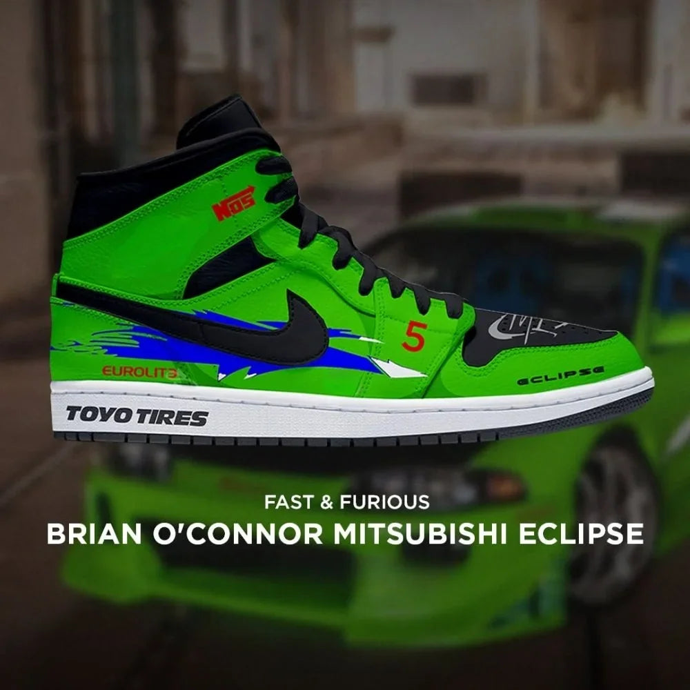 Brian O'connor Eclipse Fast and Furious New Edition High Top Shoes