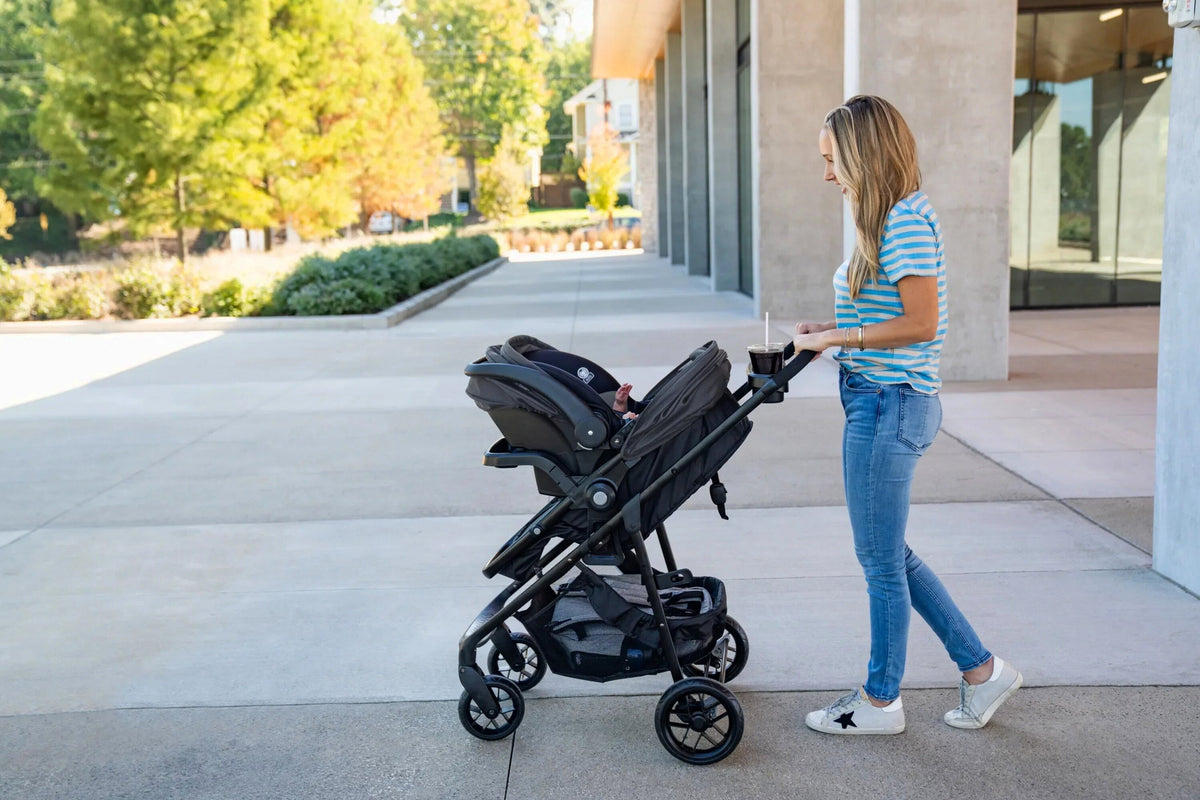 Safety 1st Grow And Go Sprint Modular Travel System Stroller With Rear-Facing Infant Car Seat - Bluestone