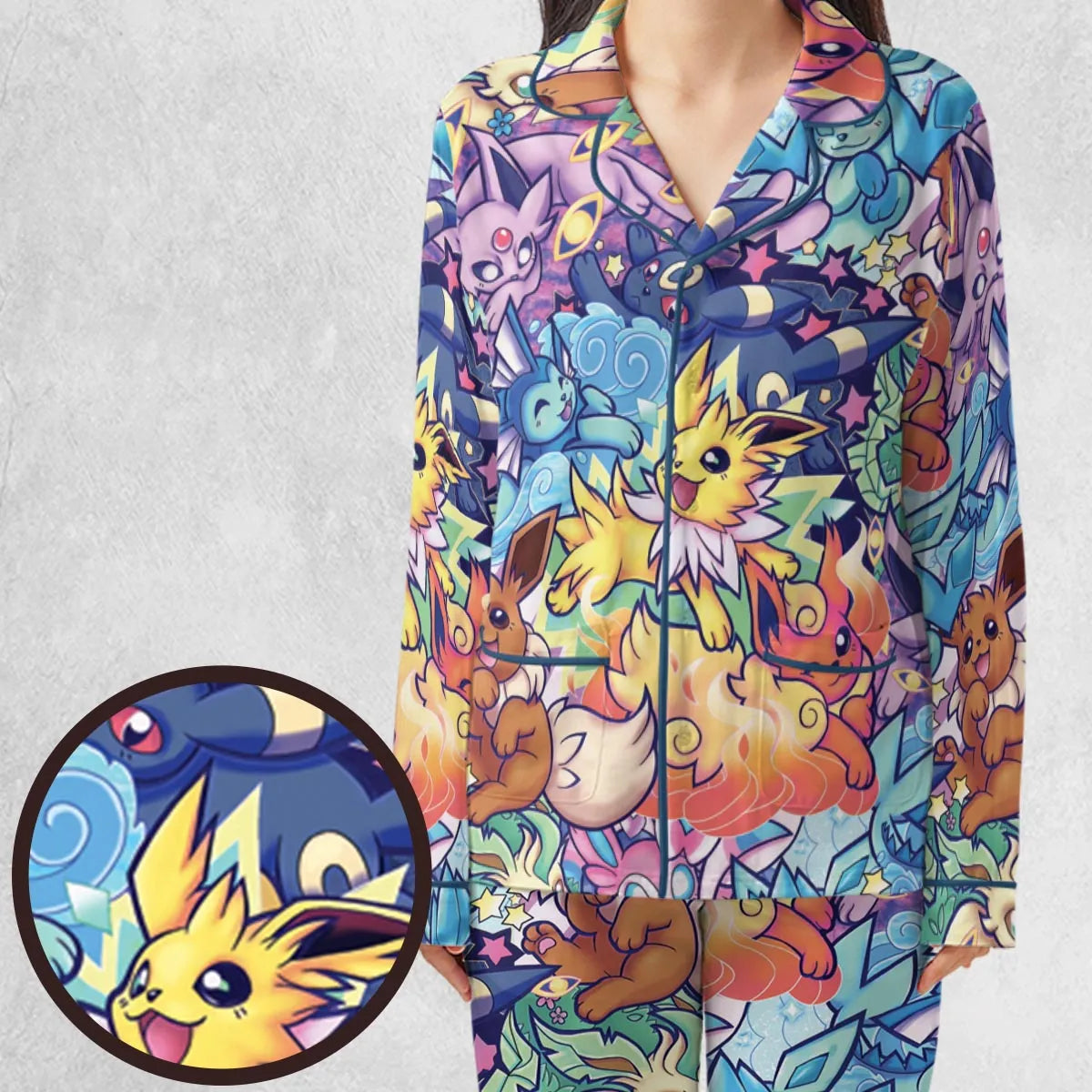 Evolutionary line of Eevee Pokemon Pajamas Set