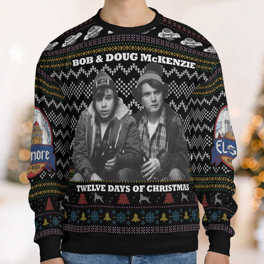 Twelve Days Of Christmas Strange Brew Ugly Christmas Sweatshirt