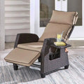Weatherproof Outdoor Recliner Chair - 330 lbs Capacity, Steel Frame