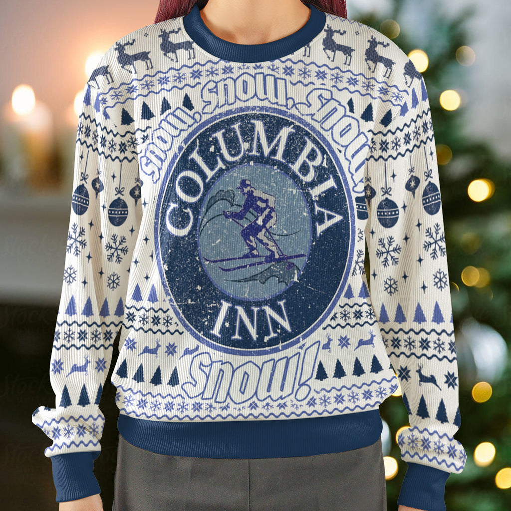 Columbia Inn White Christmas Ugly Christmas Sweatshirt