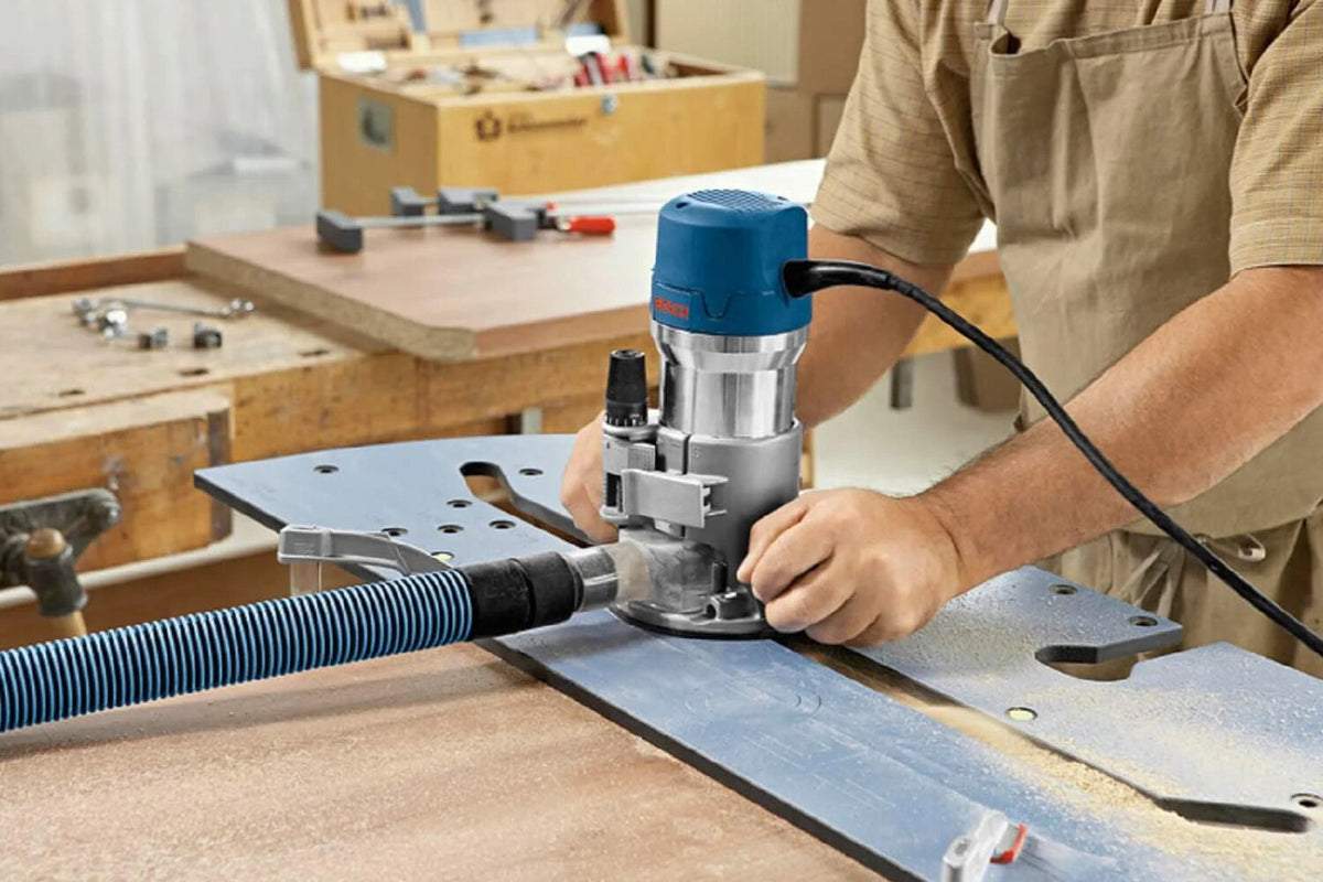 BOSCH Wood Router Tool Combo Kit, 12 Amp, 2.25 Horsepower - 1617EVSPK