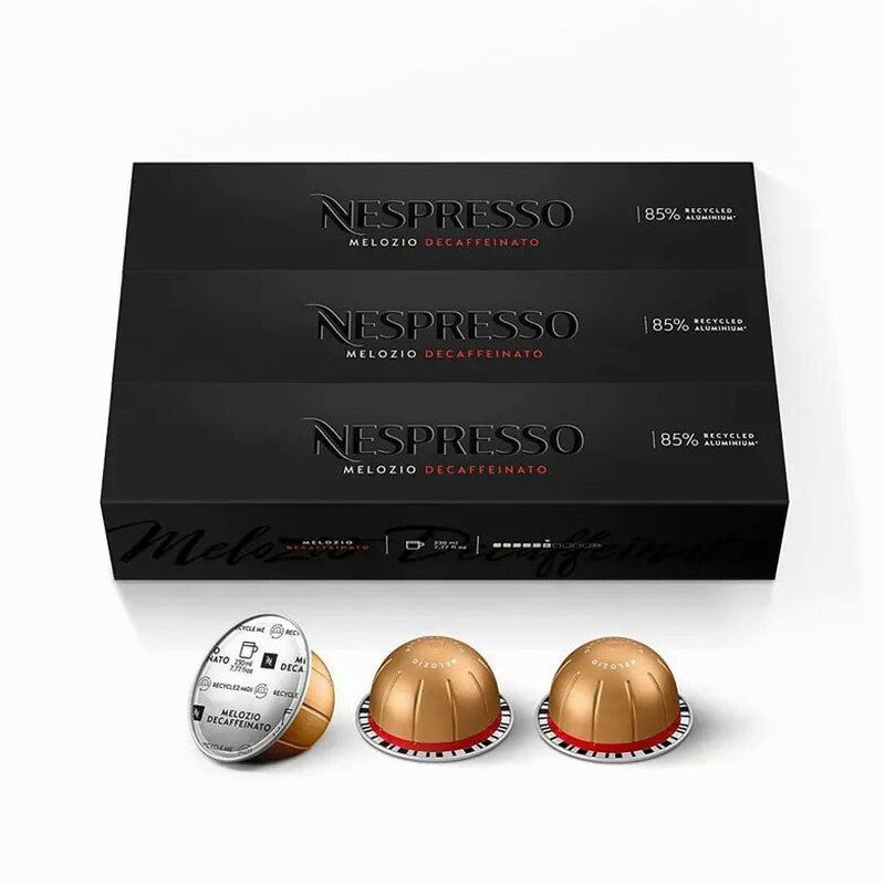 Nespresso Vertuo Melozio Decaffeinato Medium Roast Coffee Capsules, 30 Count