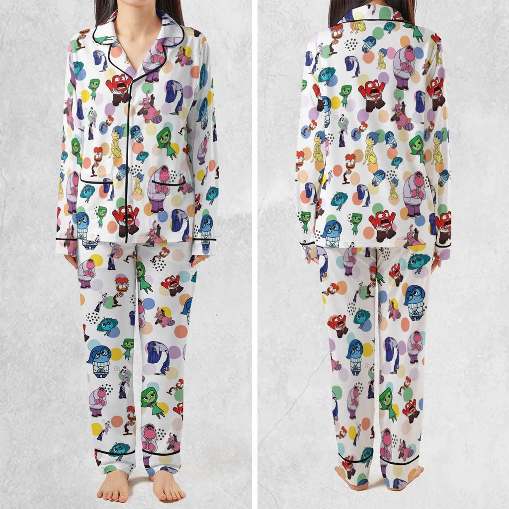 Emotion Characters Inside Out Pajamas Set