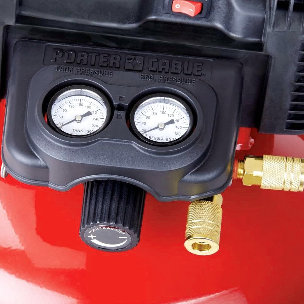 6 Gallon Oil-Free Pancake Air Compressor, 150 PSI, 2.6 SCFM at 90 PSI