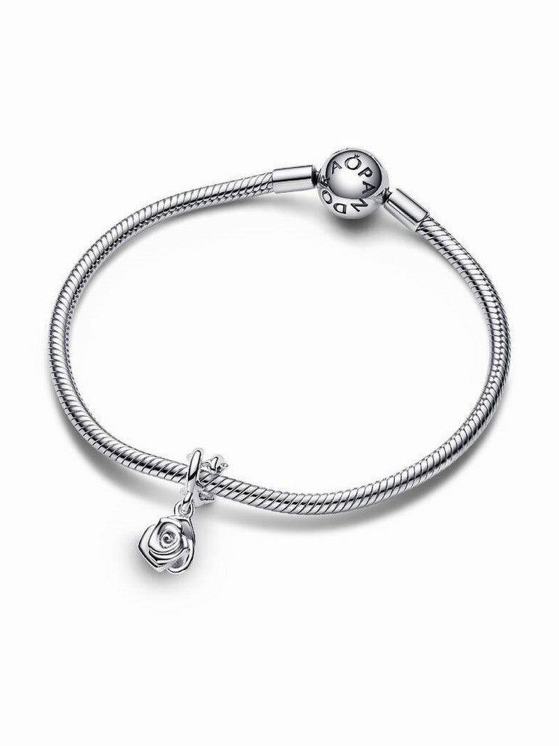 Sterling Silver Rose Dangle Charm