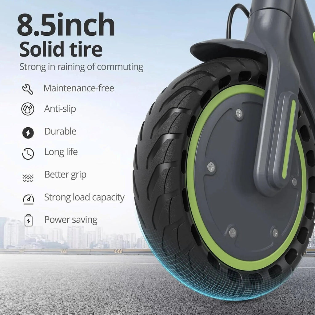 Roinside Electric Scooter, 8.5 in Solid Tires, 350W, 19 MPH, 21-23 Miles - UP12 Plus