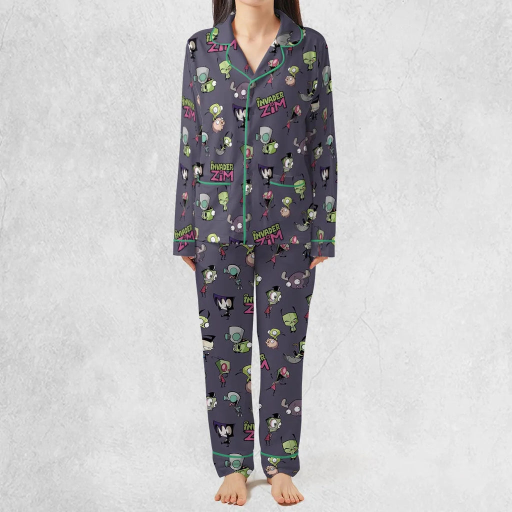 Invader Zim Pattern Pajamas Set