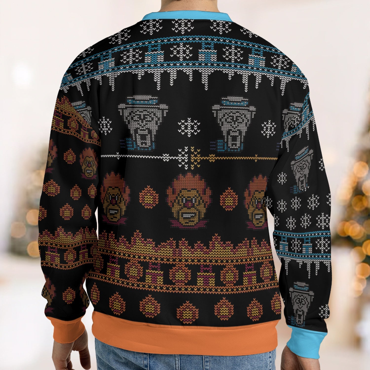 Snow And Heat A year without Santa Claus Ugly Christmas Sweatshirt