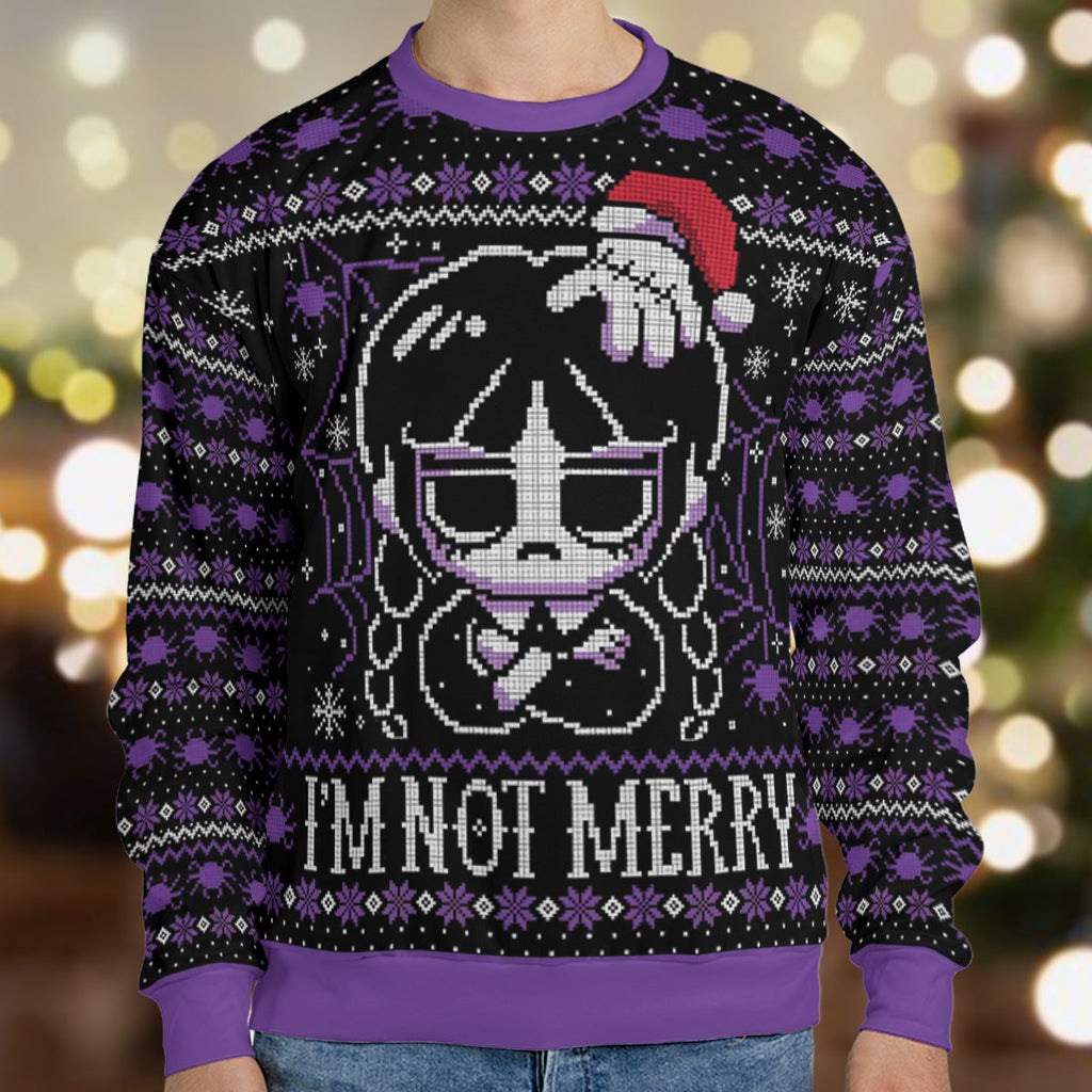 I'm Not Merry Wednesday Ugly Christmas Sweatshirt