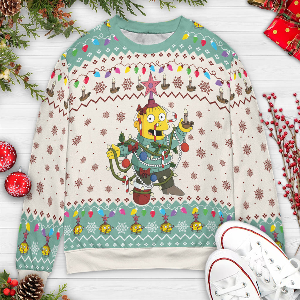 Simpson Holiday The Simpsons Ugly Christmas Sweatshirt