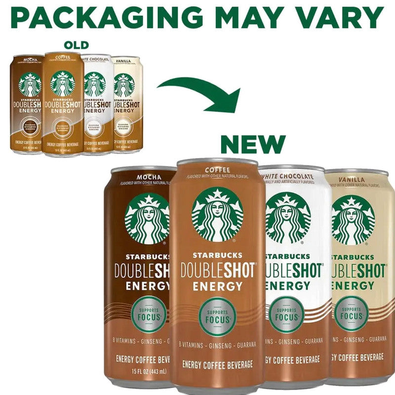 Starbucks Doubleshot Vanilla Espresso Energy Drink 15 oz, 12-Pack Cans
