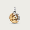 Pisces Zodiac Medallion Charm - Gold