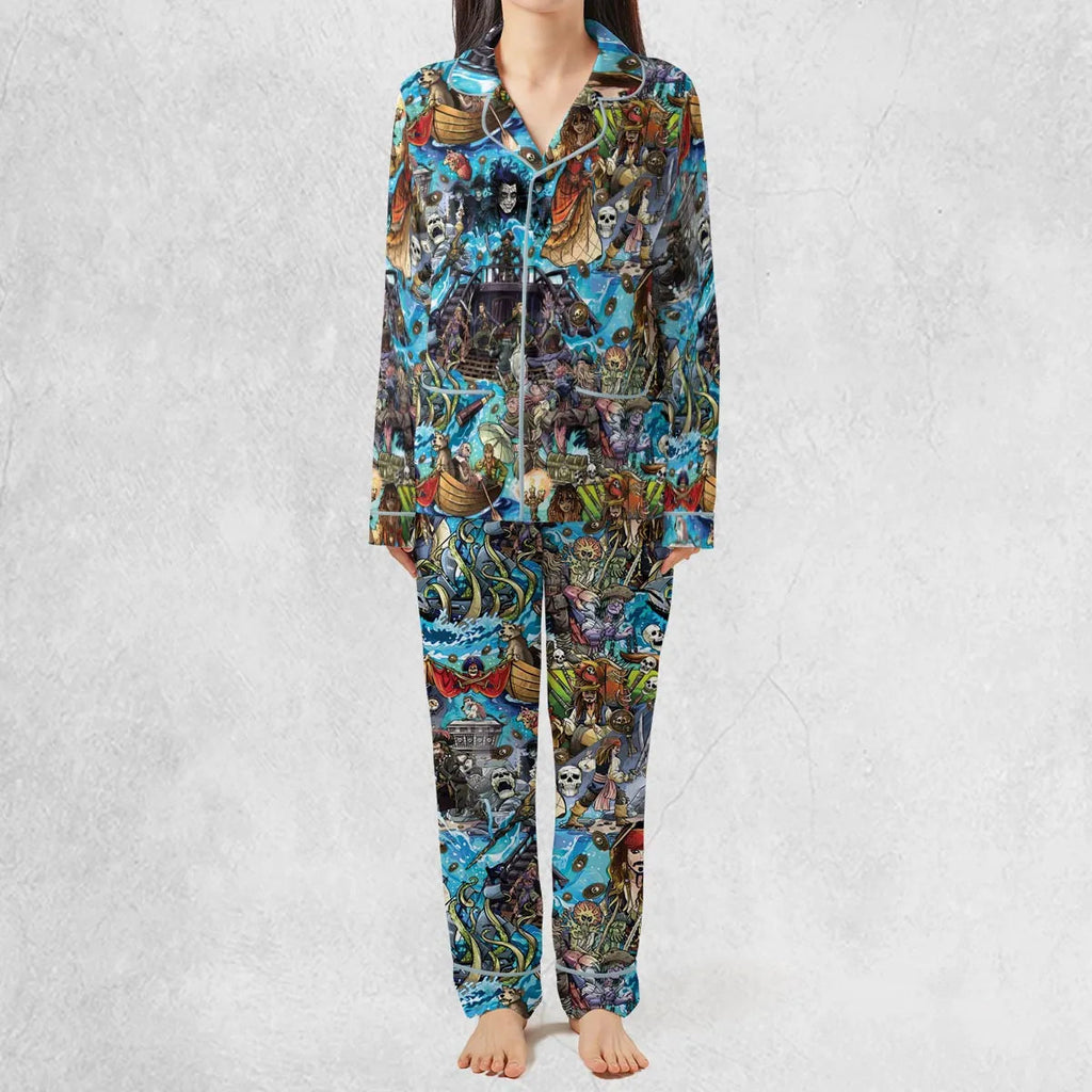 Travel And Fight Pirates of the Caribbean Pajamas Set