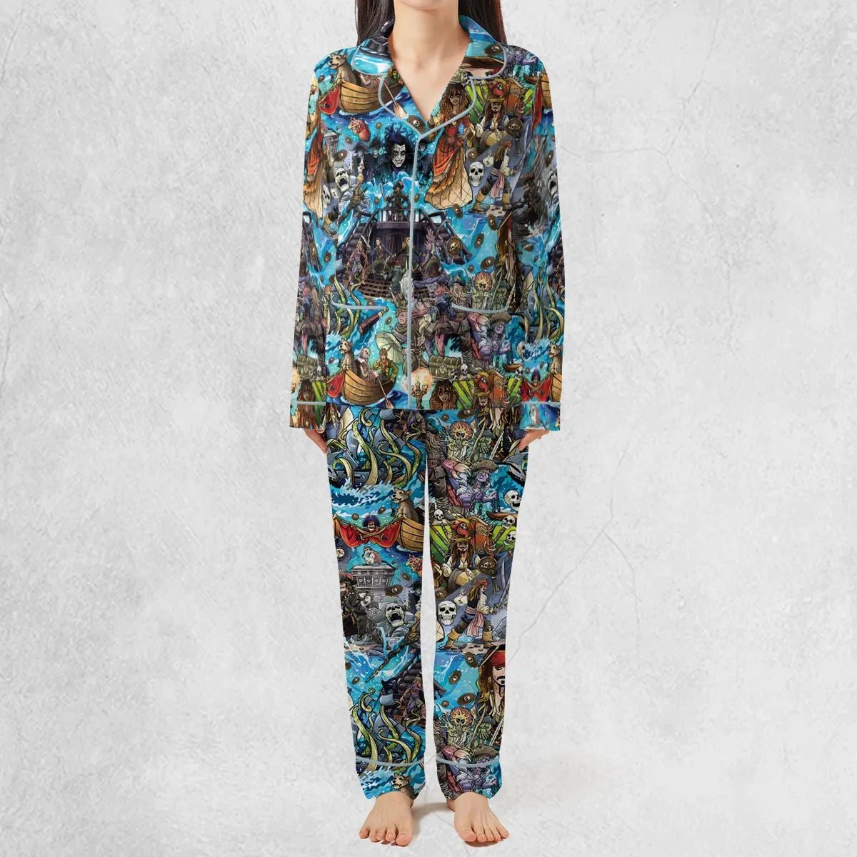 Travel And Fight Pirates of the Caribbean Pajamas Set