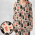 Leatherface The Texas Chainsaw Massacre Horror Pattern Pajamas Set