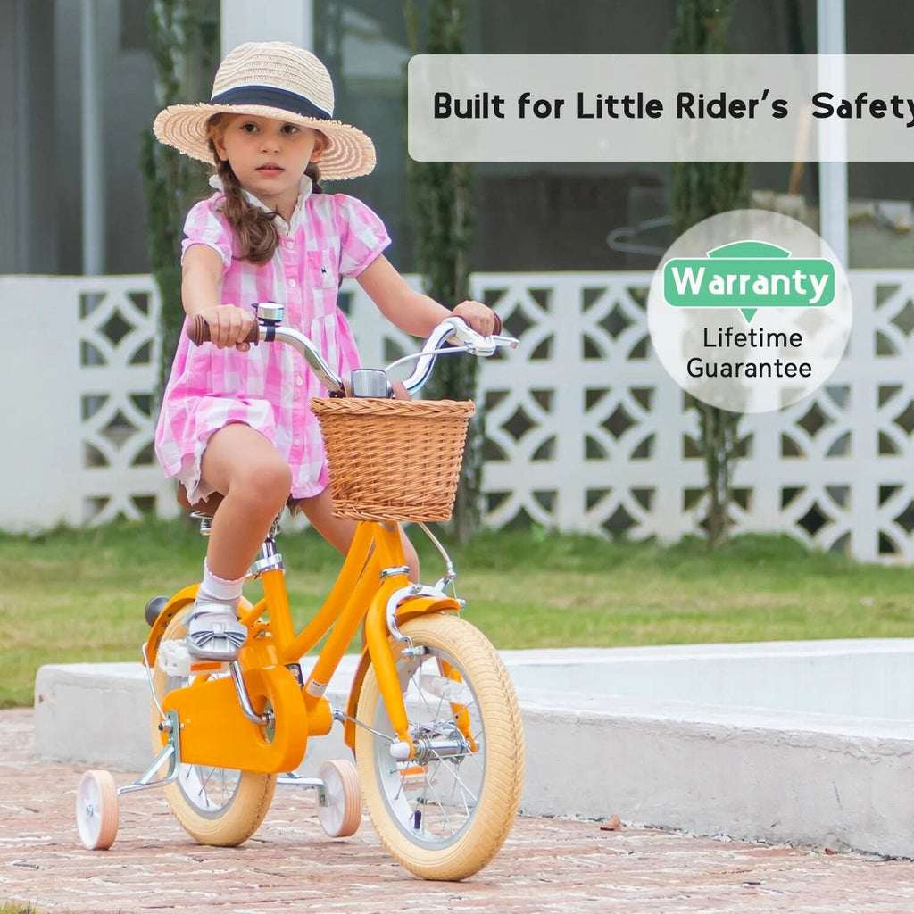 Glerc Girls' Kids' Bike, 12 inch, Pink, Ages 2-4 Years - Little Molly