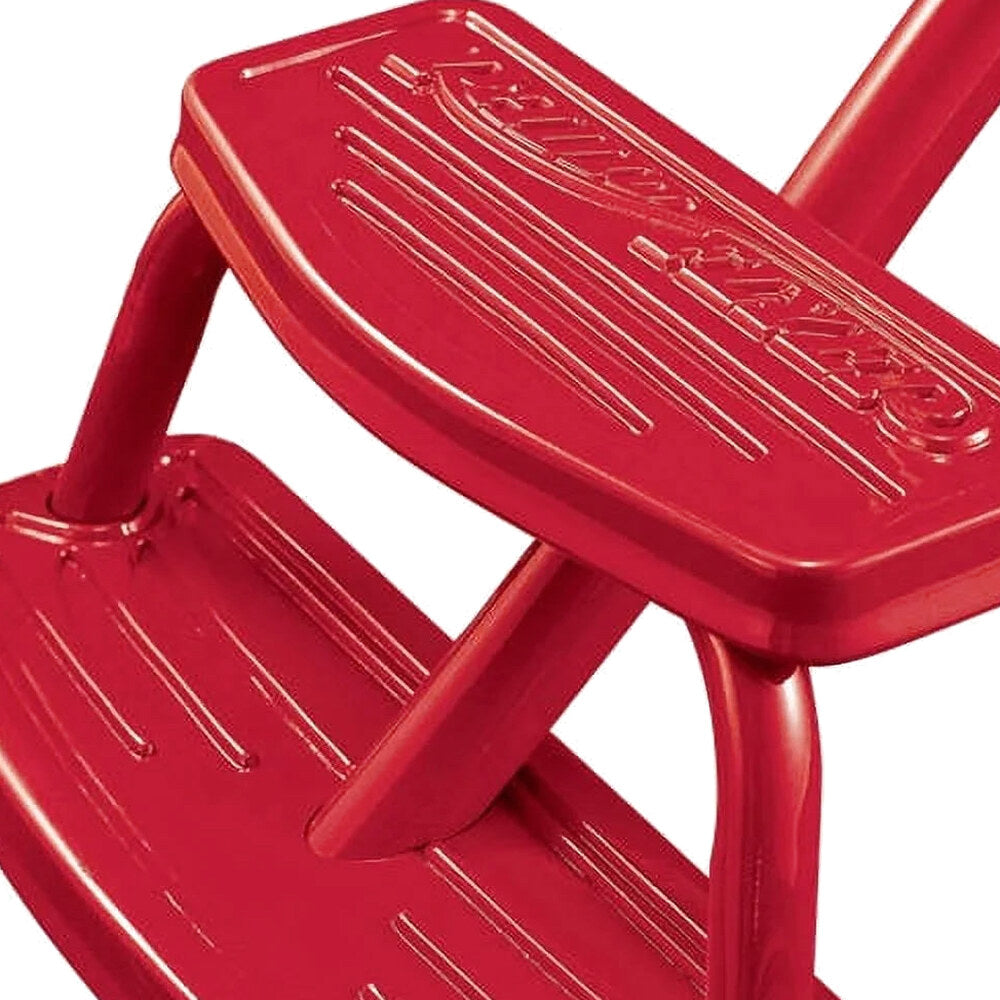 Radio Flyer Classic Red Dual Deck Tricycle, 12 Inch Front Wheel, Red, Ages 2.5-5 Years