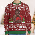 Everyone Has A Plan Mike Tyson Punch Out Ugly Christmas Sweatshirt