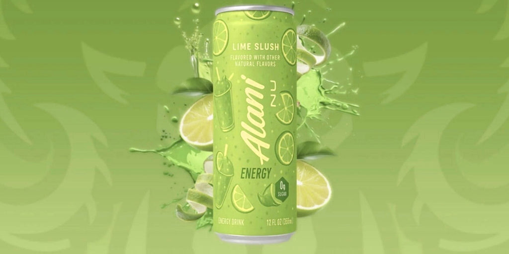 Lime Slush Flavor Energy Drink 12 Pack (12fl oz Cans) Sugar Free Low Calories 200mg Caffeine