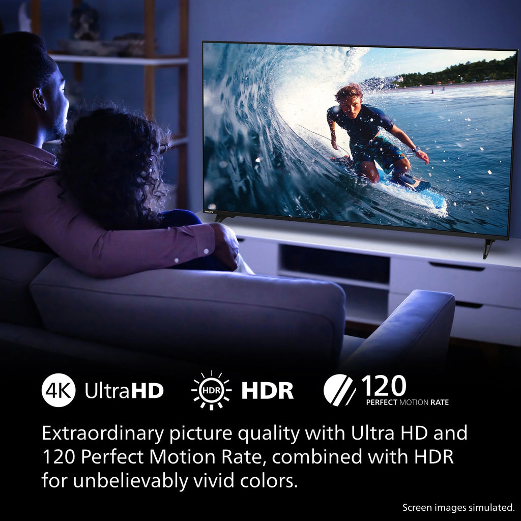 Philips 60 Class 4K Ultra HD Google Smart LED TV - 60PUL7555/F7