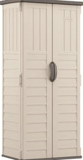 Suncast Vertical Outdoor Storage Shed - Vanilla