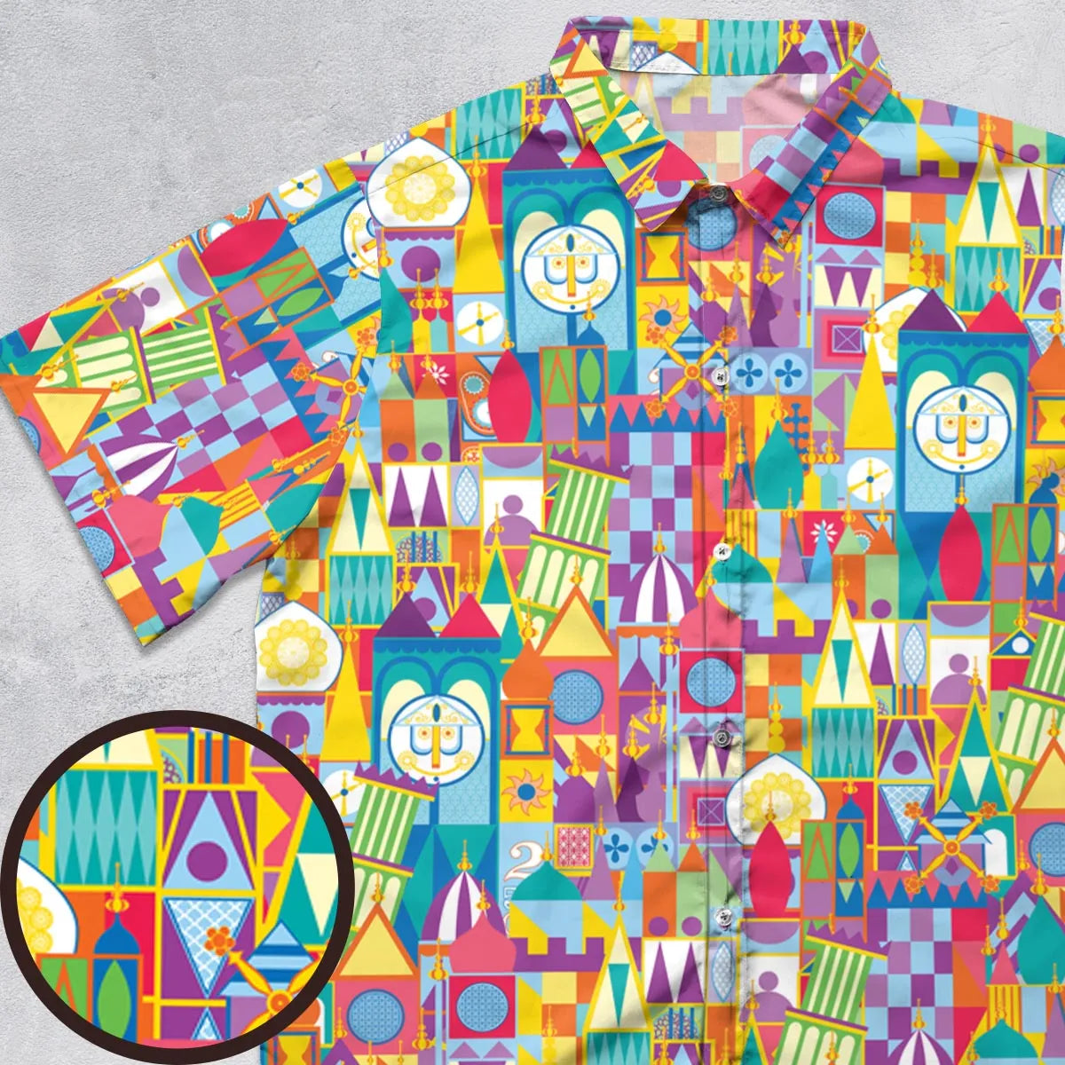 It's a Small World Button Down Shirt