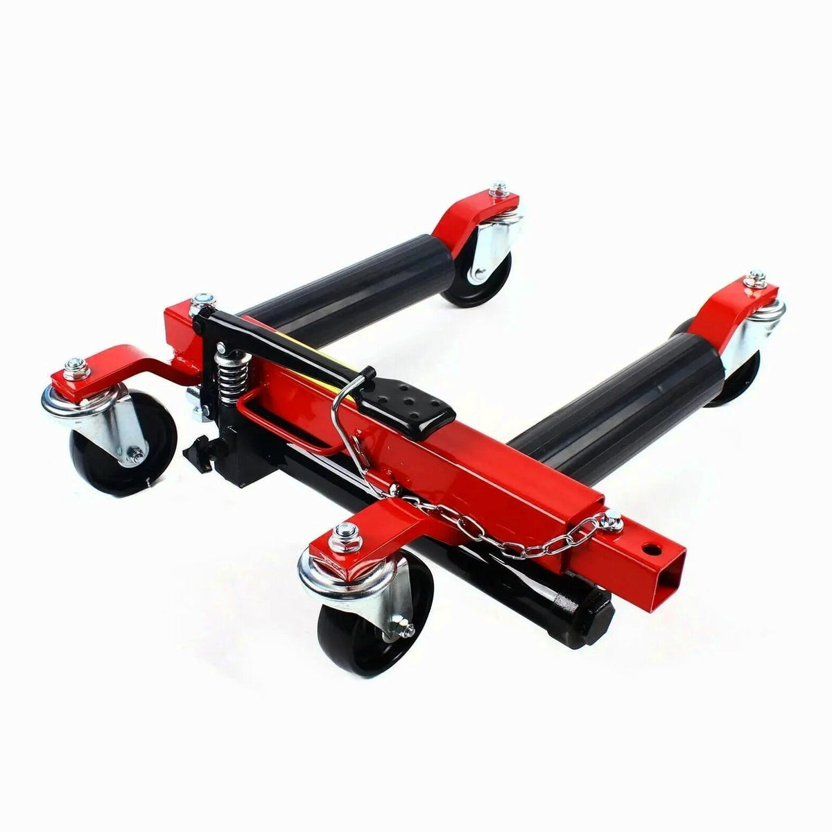 Hydraulic Positioning Car Wheel Dolly Jack Lift, 1500lb, A3 Steel And PVC