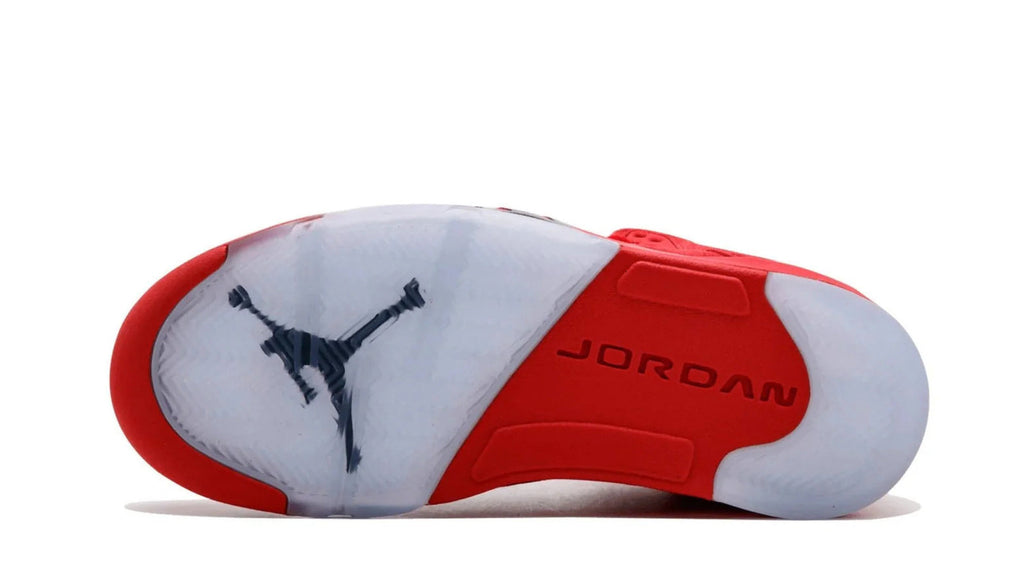 Jordan Brand Air Jordan 5 Retro Red Suede Sneakers