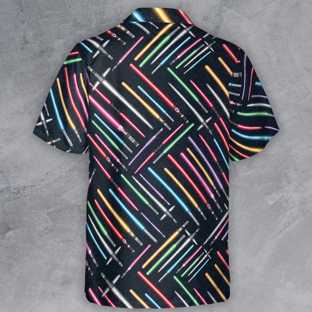 Lightsabers Star Wars Pattern Button Down Shirt
